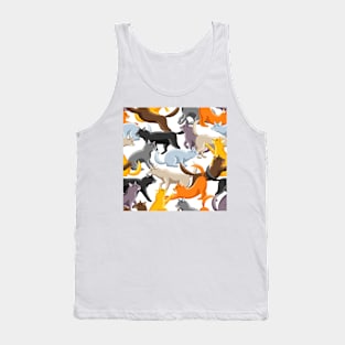 Cat patern Tank Top